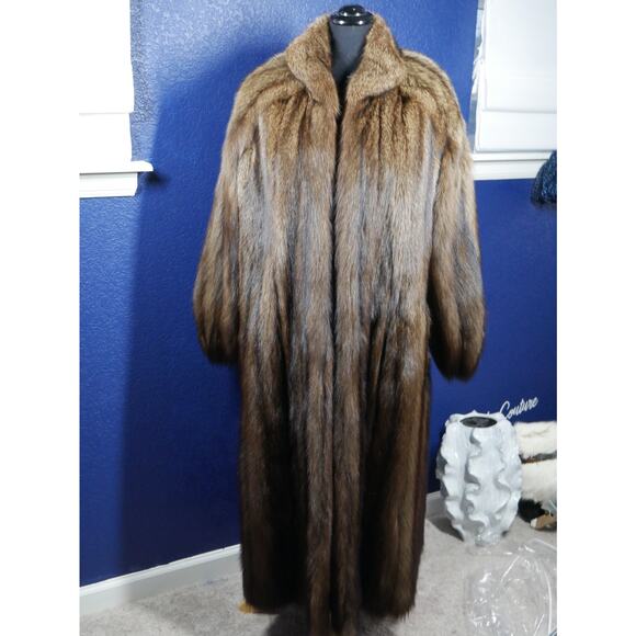 Beautiful Fischer Sable Fur Full Length Coat Jacket - Picture 1 of 7